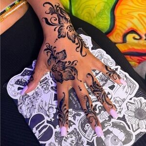 2 pack Black Henna cones